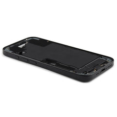 Middle Frame Assembly With Power And Volume Button (US Version) Compatible for iPhone 16 Black Pulled