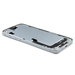 Rear Housing Assembly with small parts (US Version) Compatible for iPhone 15 Plus Blue Titanium Pulled