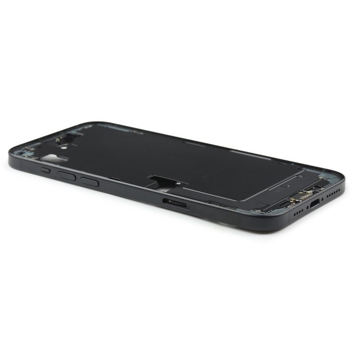 Middle Frame Assembly With Power And Volume Button Compatible for iPhone 15 Plus (EU Version) Black Titanium Pulled