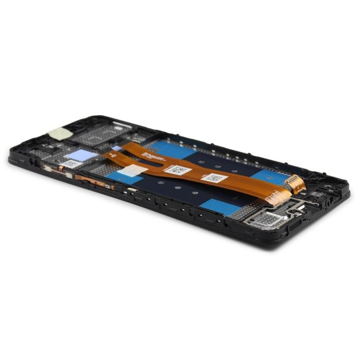 Display Assembly Complete with Housing Compatible for Samsung Galaxy A06 (SM-A065F) Black Service Pack
