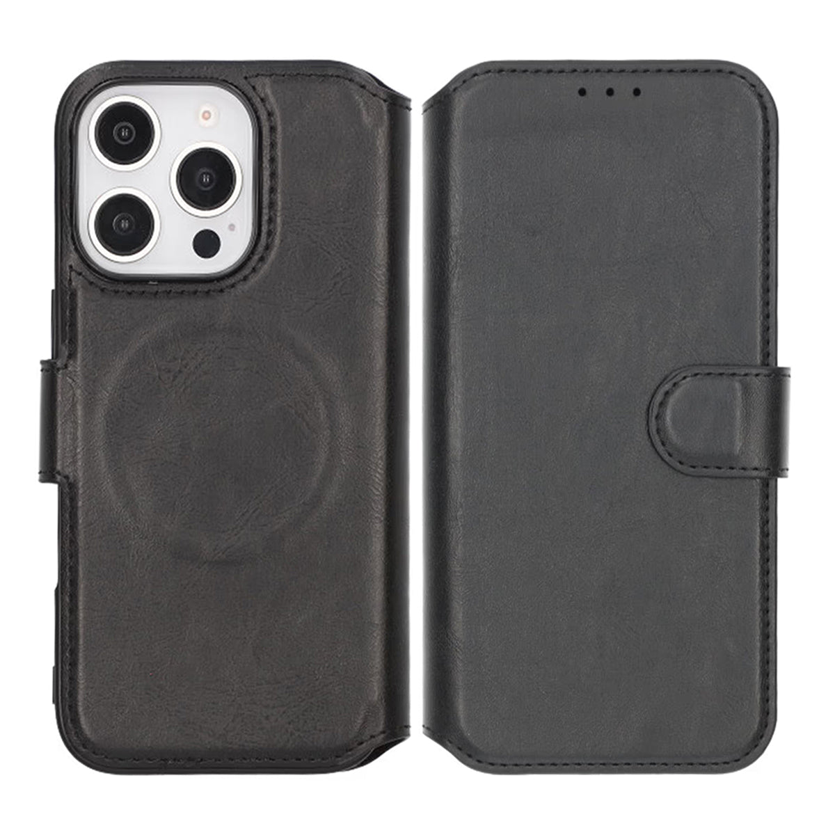 iPhone 16 Pro Max Plånboksfodral Rvelon - Svart
