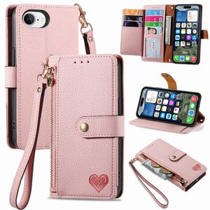 iPhone 16e Plånboksfodral - Rosa