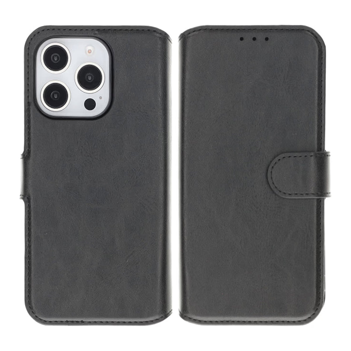 iPhone 16 Pro Max Plånboksfodral Magnet Rvelon - Svart
