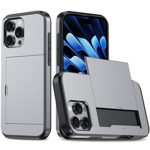 iPhone 16 Pro Max Skal med kortplats - Grå