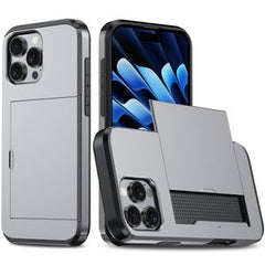 iPhone 16 Pro Max Skal med kortplats - Grå