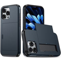 iPhone 16 Pro Max Skal med kortplats - Marinblå