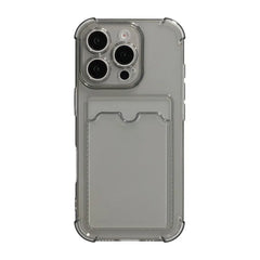 iPhone 16 Pro Max Mobilskal Stöttåligt med Korthållare - Svart