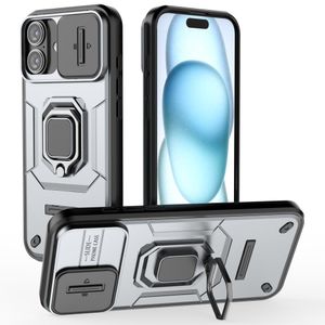 iPhone 16 Plus Skal med ring - Grå