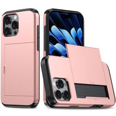 iPhone 16 Pro Skal med kortplats - Roséguld