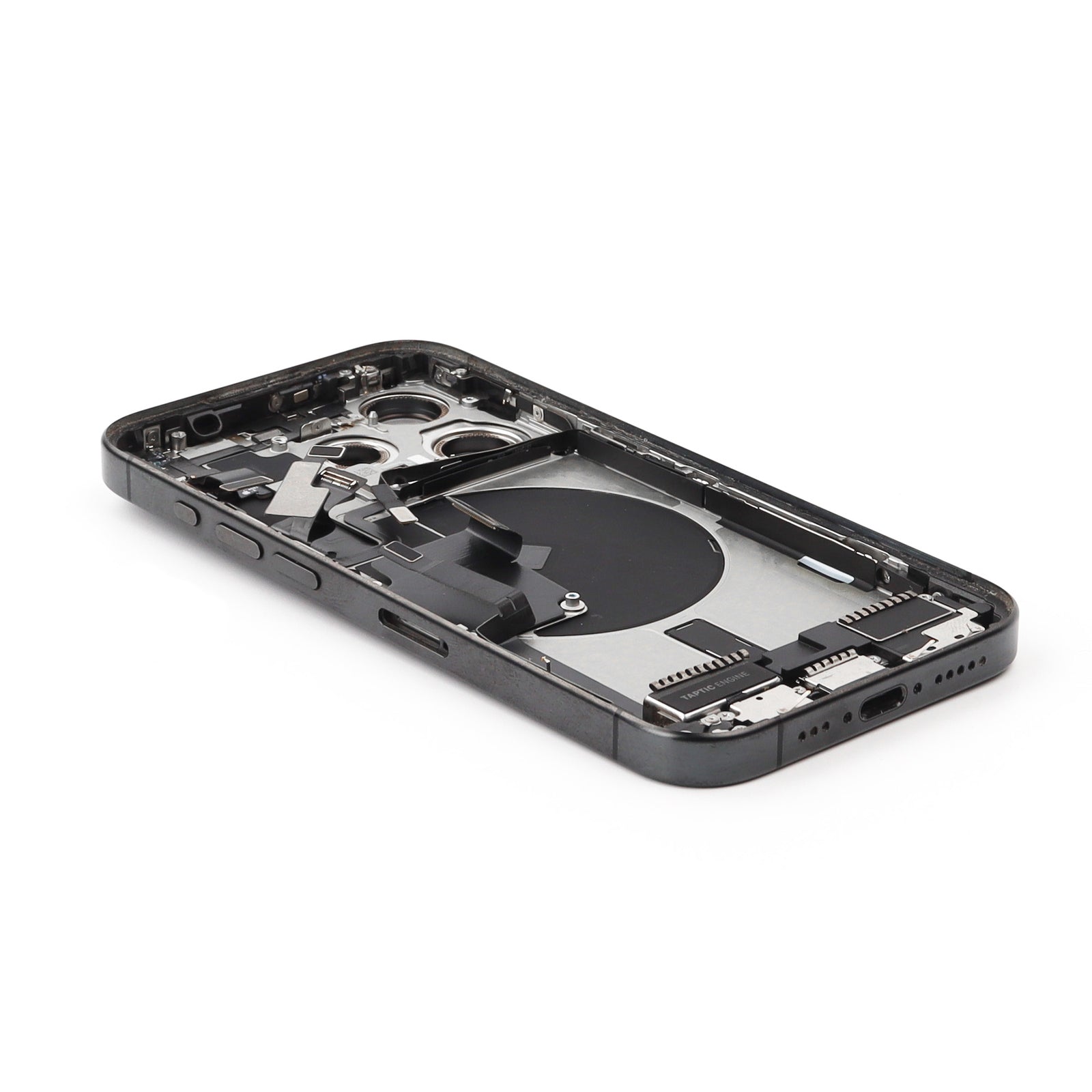 Rear Housing with small parts For iPhone 15 Pro (EU Version) Black Titanium Pulled C