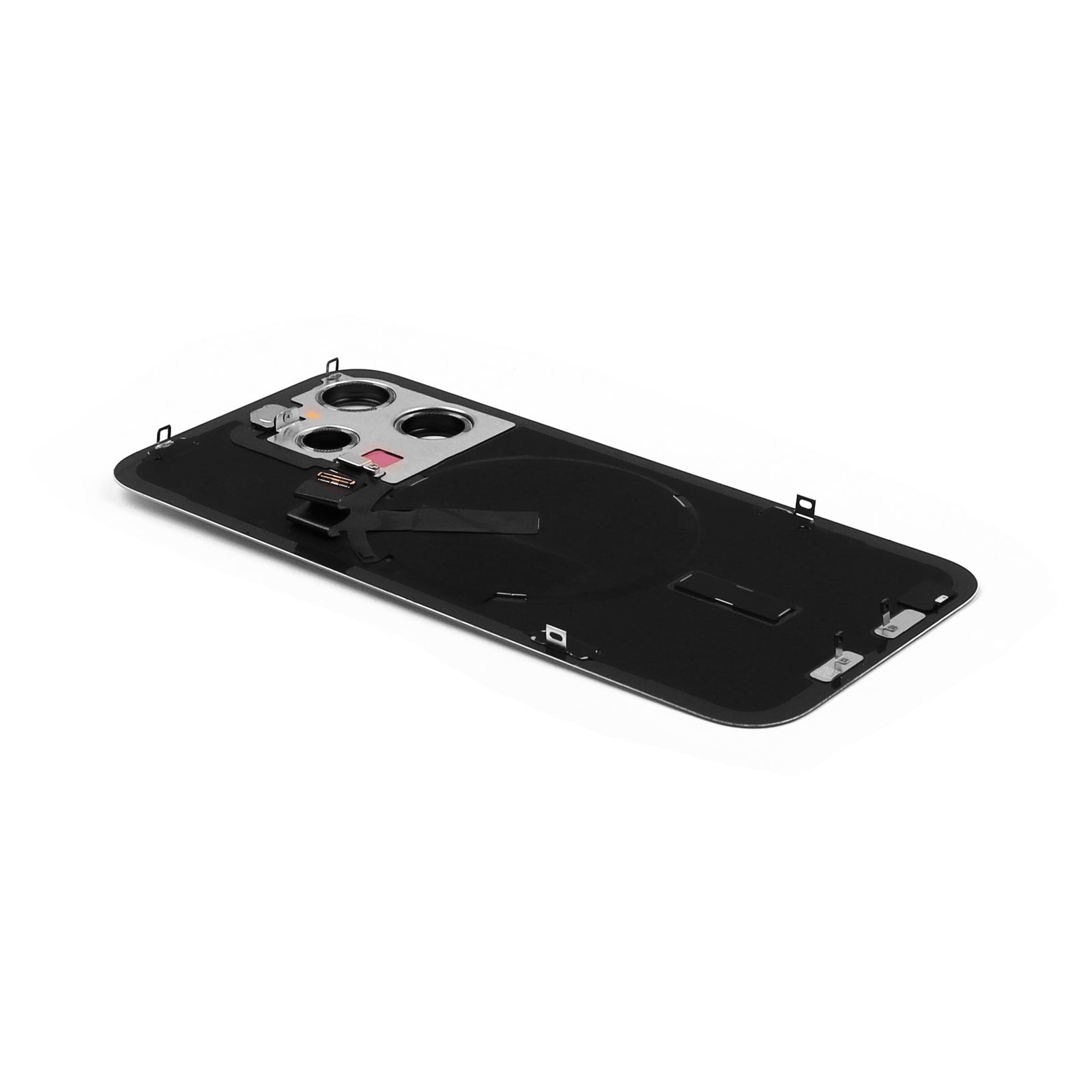 Back Cover incl. Camera lens, Flash Light and Wireless Charging For iPhone 15 Pro White Titanium Pulled B