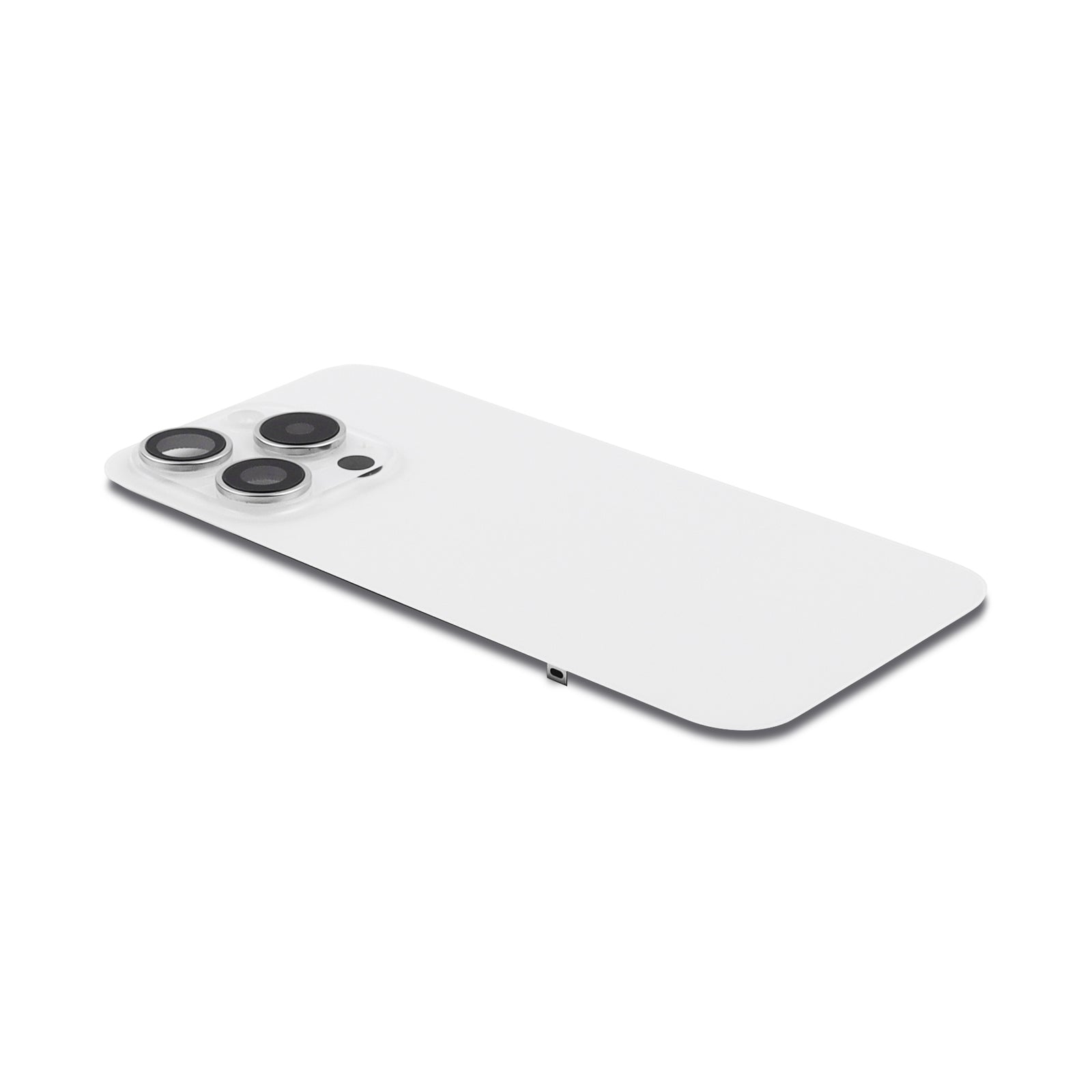 Back Cover incl. Camera lens, Flash Light and Wireless Charging For iPhone 15 Pro White Titanium Pulled C