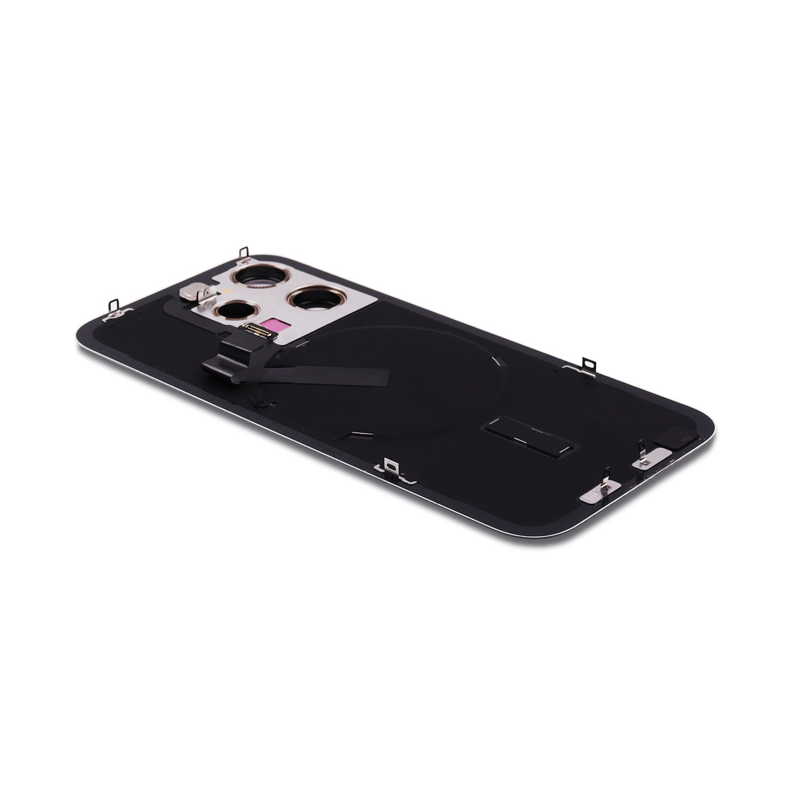 Back Cover incl. Camera lens, Flash Light and Wireless Charging For iPhone 15 Pro White Titanium Pulled C