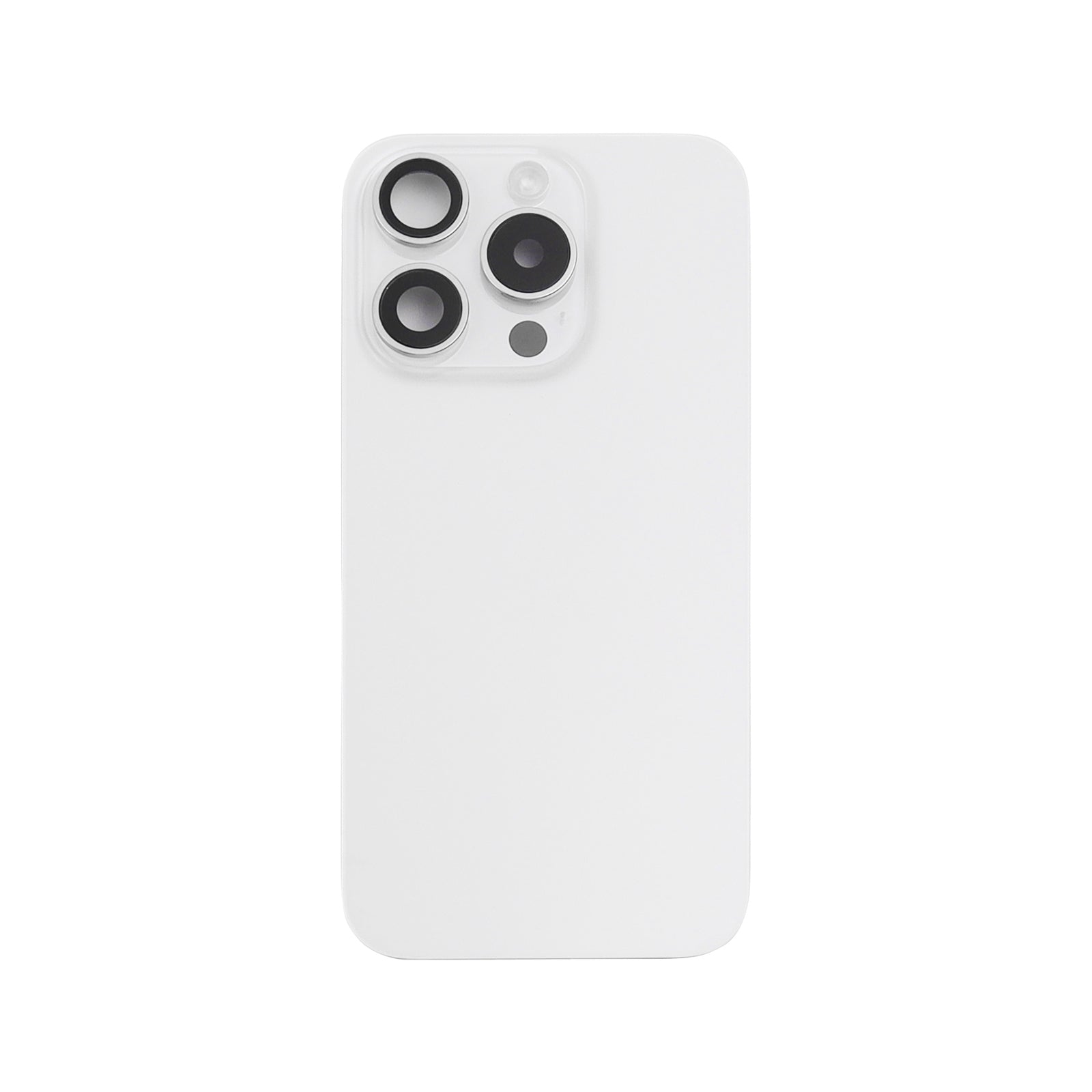 Back Cover incl. Camera lens, Flash Light and Wireless Charging For iPhone 15 Pro White Titanium Pulled C