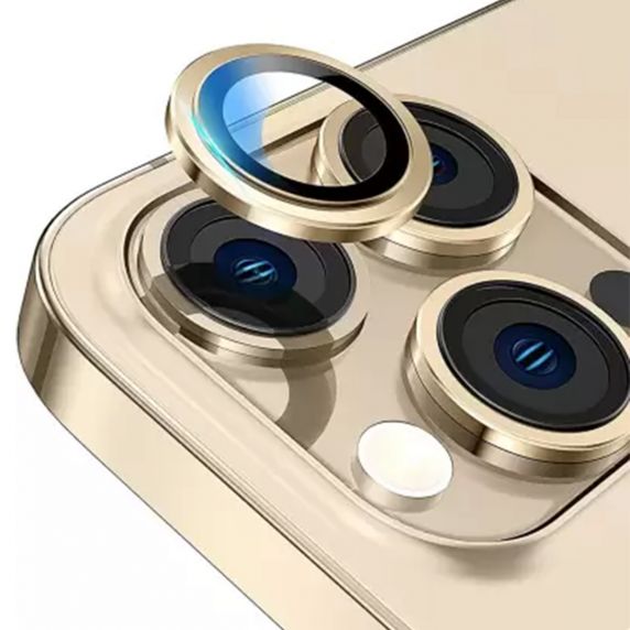 iPhone 14 Pro Kameralins med Ram - Guld