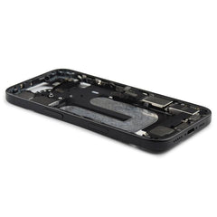 Middle Frame Assembly With Power And Volume Button (US Version) Compatible for iPhone 16 Black Pulled