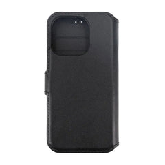 iPhone 15 Pro Max Plånboksfodral Läder Rvelon - Svart