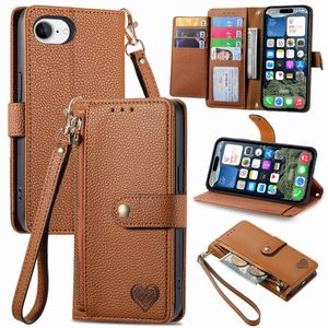 iPhone 16e Plånboksfodral - Brun
