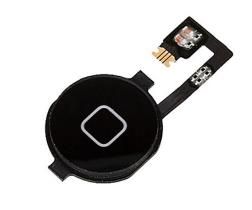 Hemknapp med flexkabel för iPhone 4s, svart