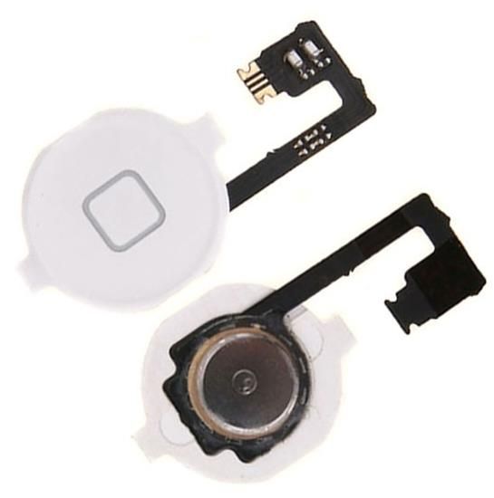 Hemknapp med flexkabel för iPhone 4s, vit
