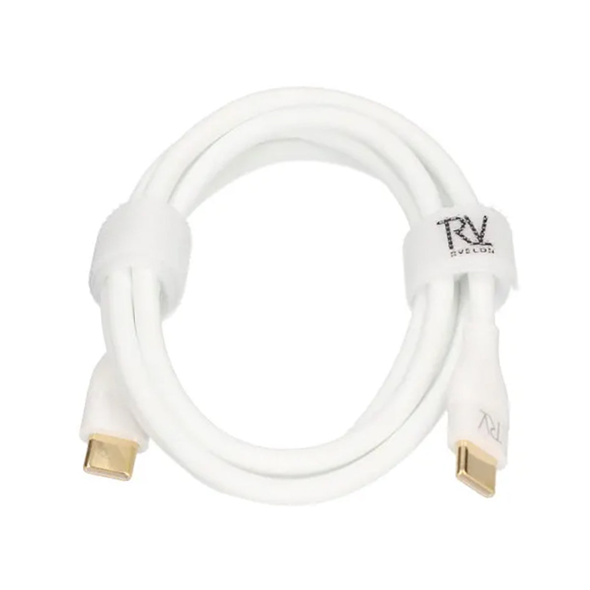 Rvelon Laddkabel USB C till USB C Silikon 240W - 1M Vit