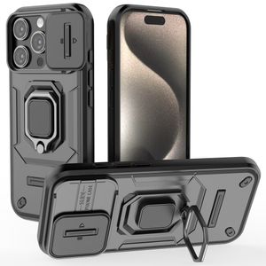 iPhone 16 Pro Skal med ring - Svart