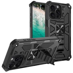 iPhone 16 Pro Skal med Stativ - Svart