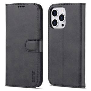 AZNS iPhone 16 Pro Max Plånboksfodral - Svart