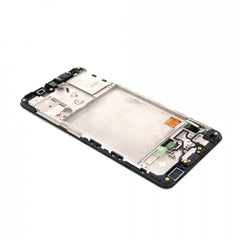 Display Assembly Complete with Housing Compatible for Samsung Galaxy A41 Black Service Pack