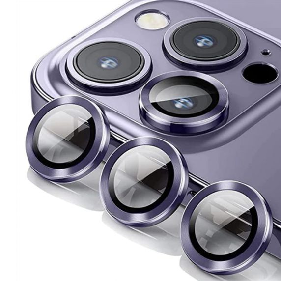iPhone 14 Pro Kameralins med Ram - Lila