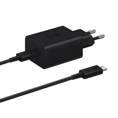 Samsung Snabbladdare GaN 45W med Laddkabel USB-C - Svart