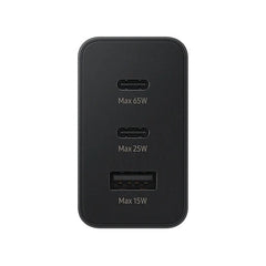 Samsung Trio Laddare 65W 2xUSB-C 1xUSB-A - Svart