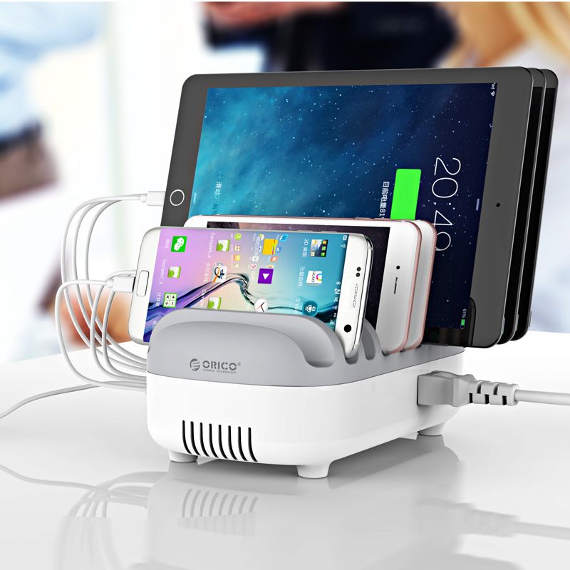 ORICO 10 Port USB Smart Desktop Charging Station+Phone Stand