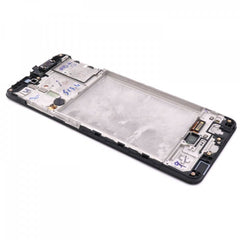 Display Assembly Complete with Housing Compatible for Samsung Galaxy A31 Black Service Pack