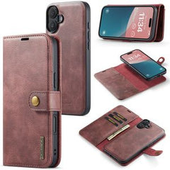 DG.MING iPhone 16 Plus Fodral - Mörkbrun