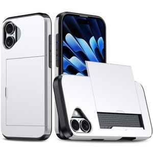 iPhone 16 Plus Skal med kortplats - Silver