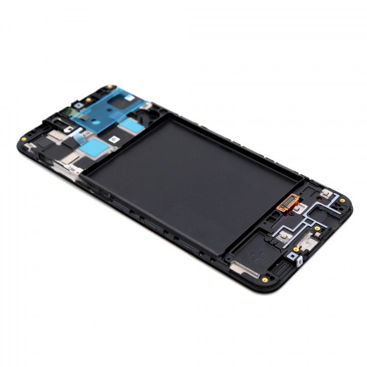 Display Assembly Complete with Housing Compatible for SSamsung A20 2019 (A205F) Black Service Pack