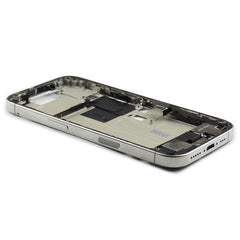 Middle Frame Assembly With Power And Volume Button Compatible for iPhone 16 Pro (EU Version) White Titanium Pulled