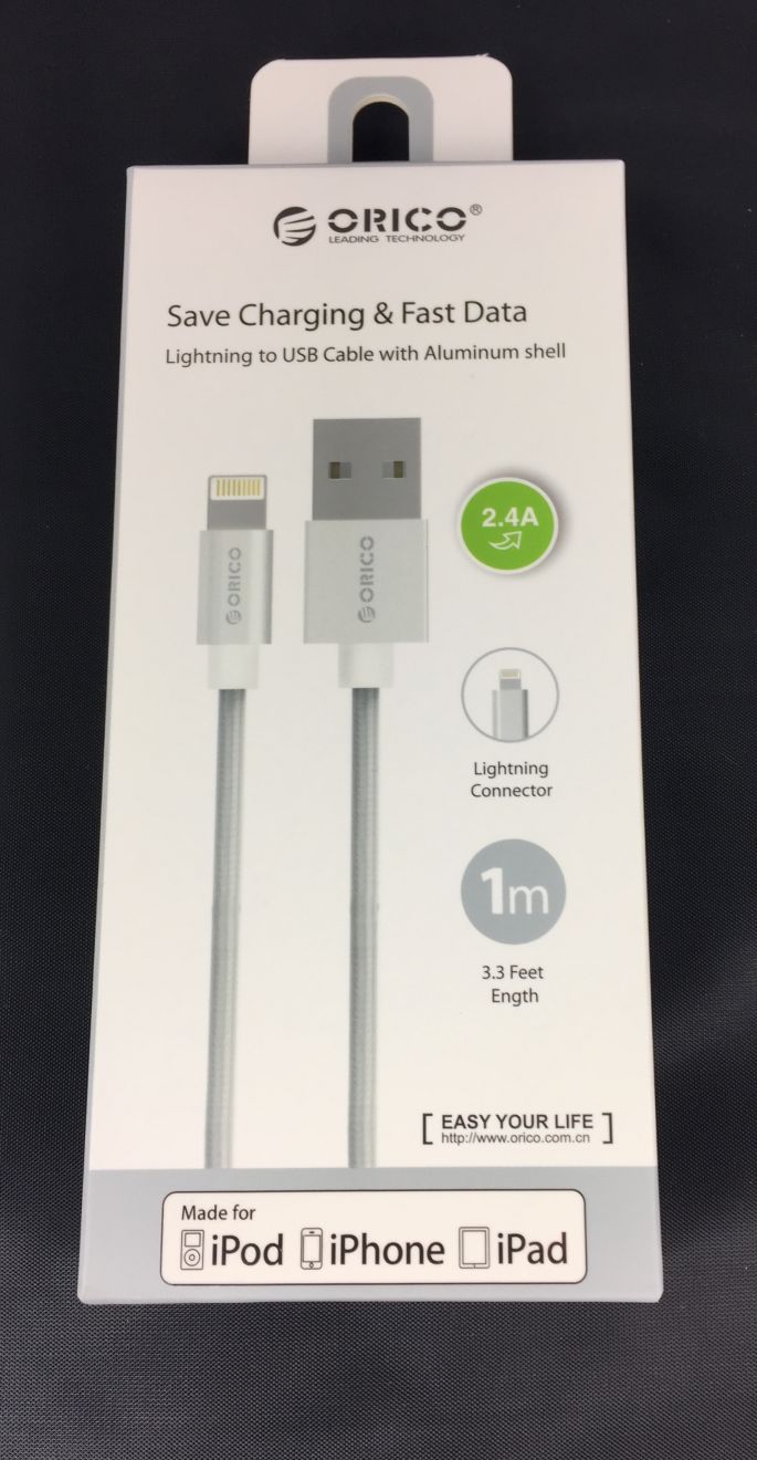ORICO (IDC-10) Nylon Lighting Charge & Sync Cable (1m)