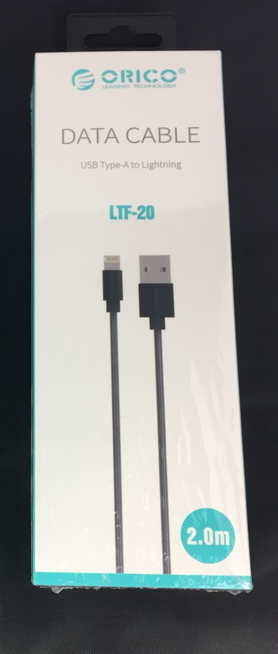 ORICO (LTF-20) USB Type-A to Lighting, black, (2m)
