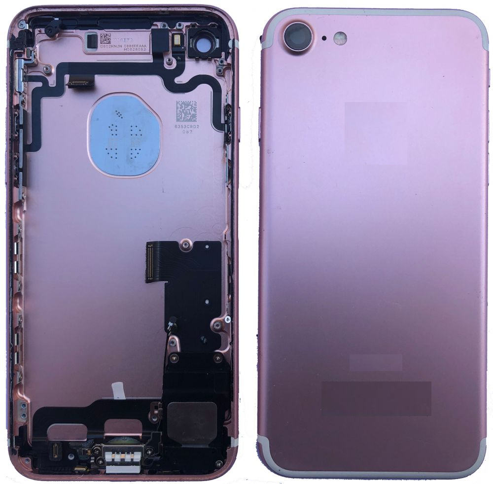 iPhone 7 Original Backside, ABmix, all small parts, pink