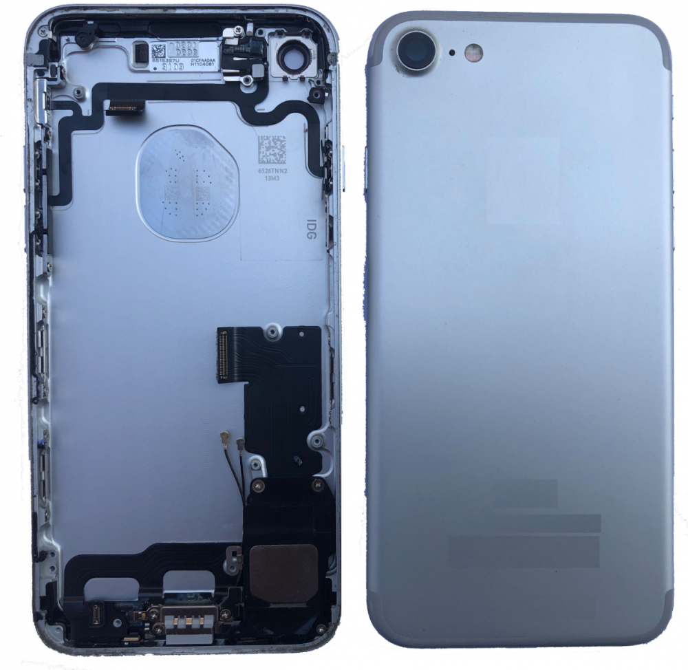 iPhone 7 Original Backside/all small parts installed, silver