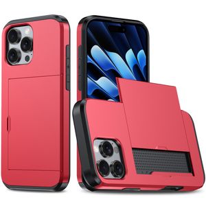 iPhone 16 Pro Skal med kortplats - Röd