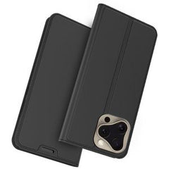 iPhone 16 Pro Fodral med Kortplats och Stativ - Svart