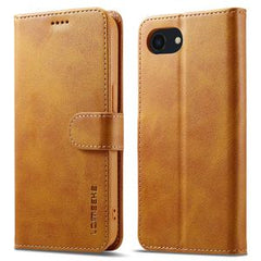 LC.IMEEKE iPhone 16e Fodral med Plånbok - Brun