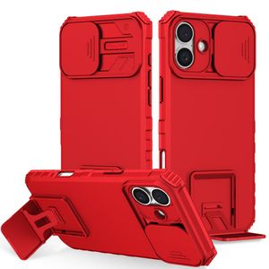 iPhone 16 Plus Skal med kameraskydd - Röd