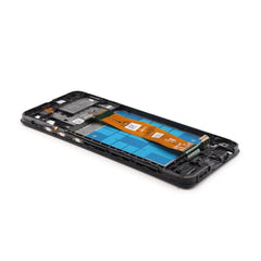 Display Assembly Complete with Housing Compatible for Samsung Galaxy A04e (A042F) Black Refurbished