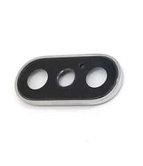 iPhone XS/XS Max Rear camera holder with lens, silver