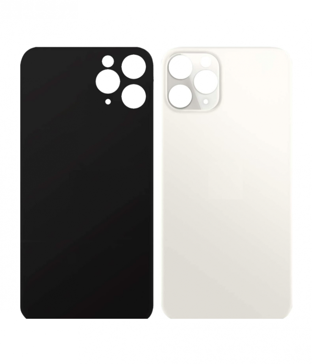 iPhone 11 pro Max Back Glass Original PULLED, Silver