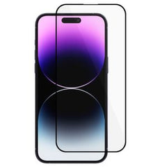 iPhone 16 Pro skärmskydd med svart ram